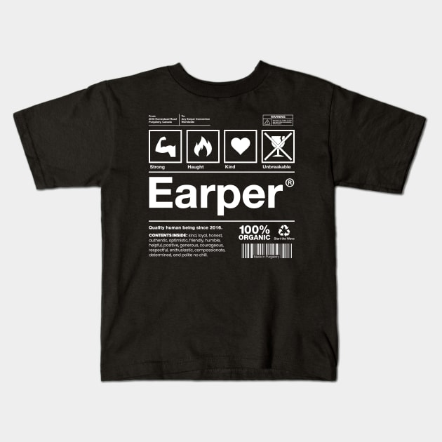 Earper Shipping Label - Wynonna Earp Kids T-Shirt by VikingElf